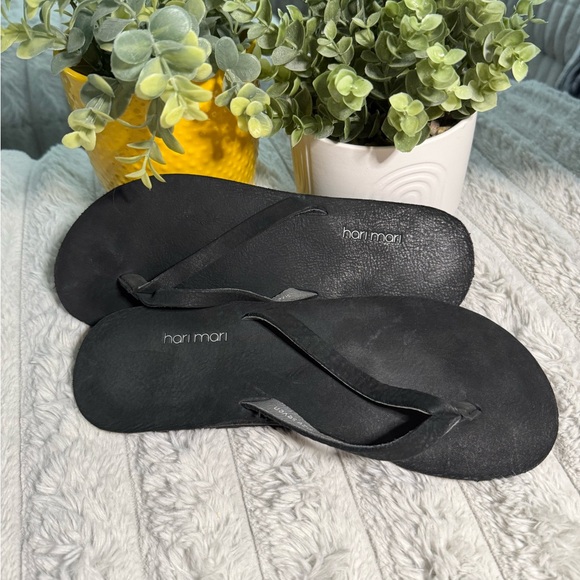 Horn Moon Black Flip Flops - Picture 2 of 3